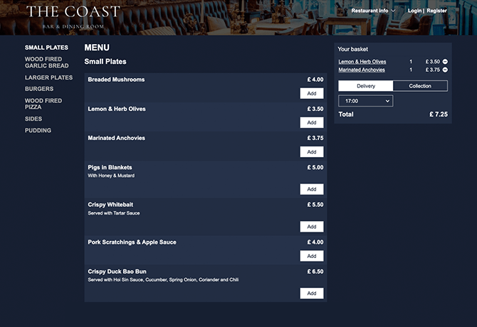 the_coast_bar_dining_room_portfolio_livepepper_online_ordering_site_restaurant