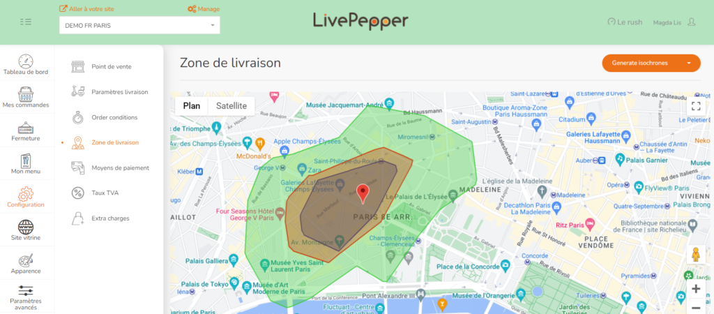 livepepper_restaurant_site_de_commande_en_ligne_google_maps