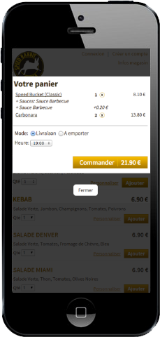 site-internet-restaurant-mobile-panier